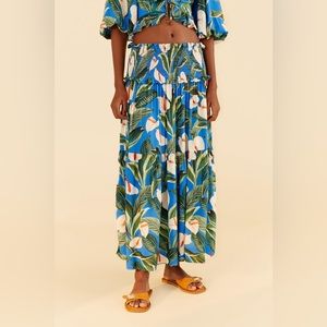 NWT FARM Rio Midi Skirt